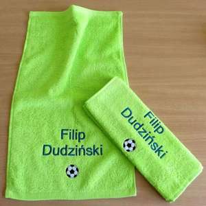 100% katoenen badstof handdoek met aangepast logo borduurwerk, geschikt voor sportkleding en ondergoed. - Product Image 5