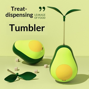 Jouet pour chat transfrontalier écologique : Balle à bascule distributrice de nourriture, gadget d'auto-amusement, à la menthe avocat lyophilisée - Product Image 2