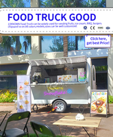 Vente en gros de chariot à jus personnalisé remorque mobile de nourriture de crème glacée thé café magasin d'alimentation secouer la glace chariot de nourriture remorque mobile de bar