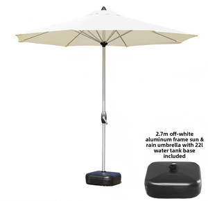 Outdoor Aluminum Center-Post Straight <strong>Umbrellas</strong> <strong>Base</strong> for Courtyard Garden Villa Leisure Beach Sun Protection - Product Image 3