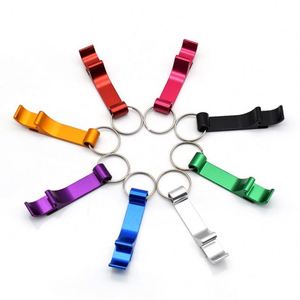 Customized LOGO <b>Mini</b> Portable Pocket Metal Keychain Beer Bottle Opener - Product Image 1