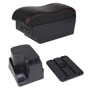 Reposabrazos Vtear ABS para <span class=keywords><strong>Kia</strong></span> <span class=keywords><strong>Rio</strong></span> 2 2006-2011 con Portavasos USB - Accesorio de Almacenamiento <span class=keywords><strong>Interior</strong></span> - Product Image 2