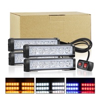 Kit de feux stroboscopiques 4 en 1 pour voiture, super lumineux, barre de signalisation latérale pour voiture, camion