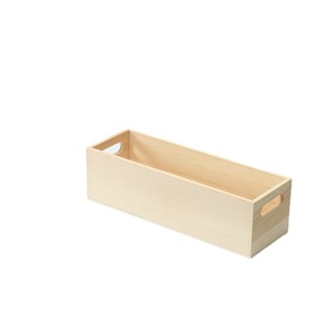 Wooden Storage <b>Box</b> Rectangular Solid Wood Open Top Desktop Organizer Eco Friendly <b>Makeup</b> Organizers - Product Image 4