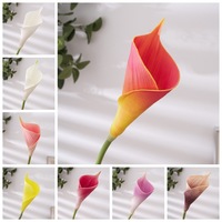 Bunga Calla Lily High End Real Touch Realistic 66cm Artificial PU untuk Dekorasi Pernikahan, Festival, Hotel, Restoran