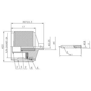 Conector Coaxial N-JB2 de Alto Rendimiento, Macho N para RG086, Conector Macho N Semiflexible y Semi-Reforzado - Product Image 5