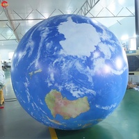 Livraison Gratuite Grand Globe Gonflable Gonflable Terre Planète Ballon pour Établissement Éducatif Planétarium Décoration