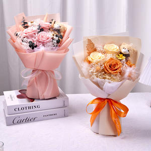 Ramo de Rosas Eternas para el Día de San Valentín, Tanabata, Regalo de Alta Gama para Mejores Amigas, 35x25cm, Origen <span class=keywords><strong>China</strong></span> - Product Image 3