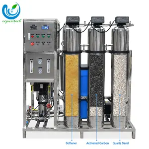 Máquina comercial de ósmosis inversa, máquina de tratamiento de agua de acero inoxidable, 500lph, 1000lph