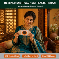 Patch Enokon pour soulager les crampes menstruelles chez la femme, avec poudre de fer et herbes naturelles, chauffant, sans danger pour la peau, 13x10CM, service OEM/ODM