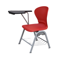 Chaise de formation d'étudiant universitaire de conception moderne grille stable fixe pliable pour les écoles et les étudiants affiliés au campus