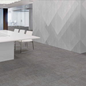 Thân thiện với môi chống cháy đảo ngược cách âm 50x50 PVC ủng hộ đệm Polyester văn phòng thương mại sàn thảm gạch - Product Image 6