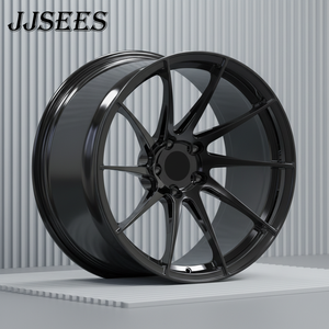 JJSESS Jantes en alliage d'aluminium forgé multi-rayons noir brillant à concavité profonde, jantes en alliage forgé chromées 2Forged pour <span class=keywords><strong>BMW</strong></span> 1 2 3 5 - Product Image 1