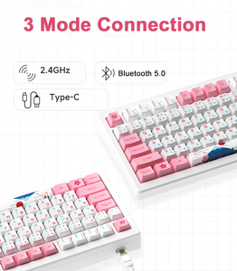 AKKO <span class=keywords><strong>MOD</strong></span> 007B HE สํานักงานเกมแบบมีสายไร้สาย BT สวิตช์แม่เหล็ก RGB คีย์บอร์ด - Product Image 3