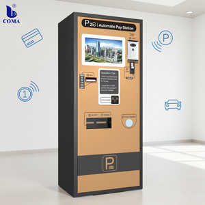 Estación de pago automatizada para estacionamiento con receptor de monedas y billetes, lector de tarjetas bancarias, máquina de pago para estacionamiento - Product Image 1