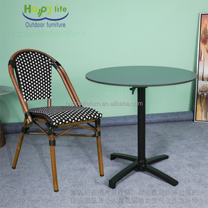 Tables pliantes carrées modernes en bois HPL stratifié pour extérieur, idéales pour cuisine, restaurant, café – Offre spéciale - Product Image 6
