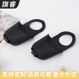 Silicone Sponge Dishcloth Storage Bag Black Drain Holder For Kitchen Sink Faucet Washbasin Minimalist Design - Product Image 2