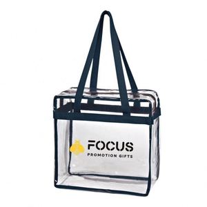 Bolsas Transparentes con Logotipo Personalizado, Bolsa Transparente Aprobada para Estadios con Cierre de Cremallera, Impermeable, Reutilizable, de PVC, Tipo Bandolera - Product Image 5