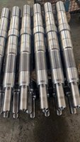 Tige de piston en acier chromé à axe optique de précision, usinée CNC, avec rail de guidage rigide pour tige de guidage à trou fileté interne