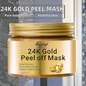 Mascarilla Facial <span class=keywords><strong>de</strong></span> Oro 24K OEM, Antienvejecimiento, Blanqueadora, Hidratante, Reduce las Líneas Finas y Arrugas, Paquete Familiar, Cuidado <span class=keywords><strong>de</strong></span> la Piel, Belleza - Product Image 2