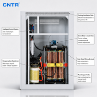 Régulateur de tension triphasé à compensation servo grande capacité SBW 400KVA 320KW 380V/400V AC, AVR industriel pour usine