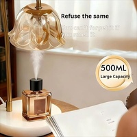 Botella Difusora de Aceites Esenciales Naturales de 500 ml con Botón Automático, Decoración, Perfume, Fragancia, Botellas de Aromaterapia para Regalo, Habitación, Oficina
