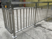 Rampe et balustrade de balcon en acier inoxydable pour extérieur, barre métallique