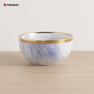 Vaisselle Ronde de Luxe pour Restaurant, Assiettes en Porcelaine Dorée et Blanche, Service de Dîner en Céramique pour Mariage, Assiettes et Bols - Product Image 2