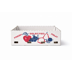 Bandeja Ventilada de Papelão Ondulado para Transporte de Frutas Frescas em Cadeia de Frio - Embalagem Industrial - Product Image 3