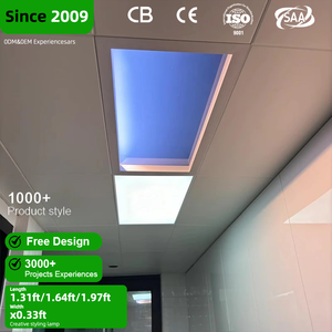 โคมไฟ LED หรี่แสงได้อั<span class=keywords><strong>จ</strong></span>ฉริยะสำหรับโถงทางเดินยาวสีฟ้าสดใสแสงแดดเทียมอะคริลิคอะลูมิเนียมสำนักงานในร่ม - Product Image 1