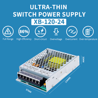 Alimentation électrique AC-DC de qualité industrielle XICHUAN 120W à haute efficacité, à découpage, 24V 5A, sortie unique, 50/60Hz, CE/FCC/ISO9001