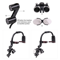 OEM Medical Dental Wireless Surgical Headlight 2.5X 3.5X Loupes Magnifier Plastic Operation Lamp Electric Vimel WM-JYPSL CE