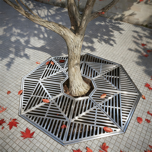 カスタマイズされた屋外樹木保護グリル、歩道用金属製樹木グレーチング、および街路用ステンレス製樹木グリル - Product Image 5