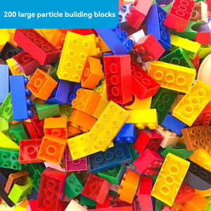 Blocs de construction en plastique ABS en <span class=keywords><strong>vrac</strong></span> à gros maillons pour enfants, jouets éducatifs amusants et créatifs à assembler soi-même, compatibles <span class=keywords><strong>LEGO</strong></span>, animaux - Product Image 6