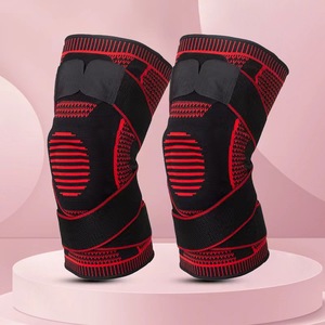 <span class=keywords><strong>Genouillère</strong></span> à compression croisée réglable, <span class=keywords><strong>genouillère</strong></span> respirante en tricot avec coussin en silicone pour la course à pied, le basketball, la randonnée - Product Image 4