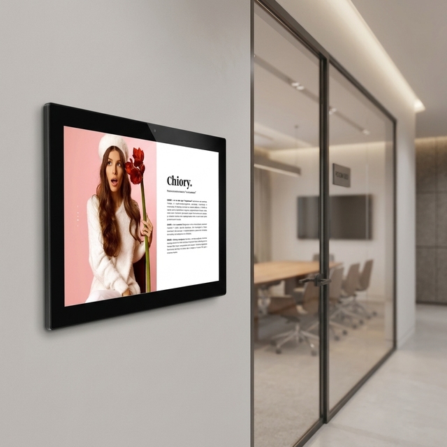Industrial Large  Wall Mounted 18.5 Inch Capacitive Touch Screen POE Android11 Tablet Pc