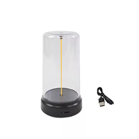 Nouvelle lampe minimaliste pour la maison, portable, rechargeable par USB, créative, lampe de chevet, lumière nocturne magnétique, blanc chaud, intensité réglable, commande tactile