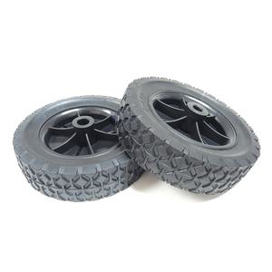 Petit pneu de roues pivotantes en caoutchouc solide de 6 pouces pour poulie de glacière avec jante et roulement - Product Image 4