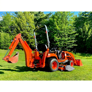 Tracteur mini-chargeur compact de haute qualité avec pelle arrière et chargeur frontal, pompe hydraulique MOOG, capacité de charge nominale de 9 tonnes, tracteur Kubota BX23S - Product Image 1