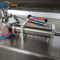 Machine de remplissage semi-automatique pour ampoules en verre, pâte, confiture, sauce, boissons, Xuanhua Factory, vente chaude, GZ-DG-500M, provenance Chine