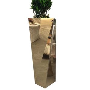 Pot de fleurs <span class=keywords><strong>rectangulaire</strong></span> en acier inoxydable <span class=keywords><strong>pas</strong></span> <span class=keywords><strong>cher</strong></span>, grand format, en métal - Product Image 1