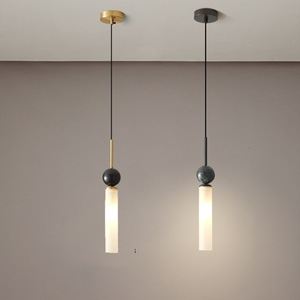 Nouvelles suspensions LED en <span class=keywords><strong>verre</strong></span>, style nordique de luxe, en fer et <span class=keywords><strong>verre</strong></span>, hauteur réglable, pour salle à manger, bar, cuisine - Product Image 4