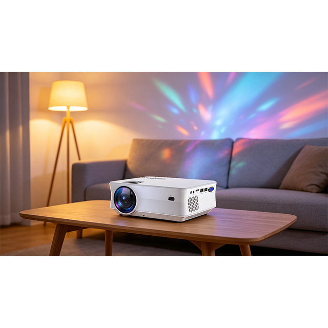 L15 Portable Home Projector 200-300 ANSI Lumens 10800P HD WiFi LCD Movie Projector for Home Entertainment
