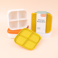 Boîte à lunch en silicone sans Bpa avec couvercle étanche 2025 micro-ondes pour adulte, contenant de nourriture, bureau, idées de nouveaux produits personnalisés