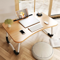 Bureau d'ordinateur multifonctionnel écologique en MDF, portable, pliable, table d'étude pour ordinateur portable, table de lit pliante de haute qualité