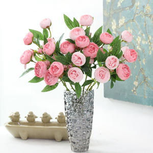 ดอกไม้ประดิษฐ์ ดอกคามิลเลีย ดอกกุหลาบชาแบบยุโรป ดอกไม้ประดับโต๊ะ ตกแต่งบ้าน งานแต่งงาน ราคาโรงงาน - Product Image 2