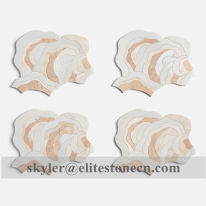 กระเบื้องโมเสคหินอ่อนขัดเงาสีชมพูไอริสโรซ่าออนิกซ์ สำหรับตกแต่งผนังห้องน้ำสไตล์โมเดิร์นในวิลล่า - Product Image 6