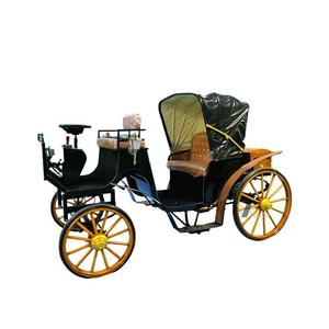 Nouvelle calèche de luxe pour mariage avec 4 roues en acier, idéale pour les visites royales et les chariots tirés par des chevaux - Product Image 1