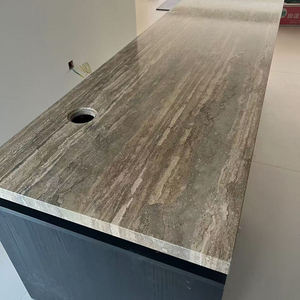 Wholesale Jurassic Travertine Natural Travertine Dark Grey Silver Grey Travertine - Product Image 3