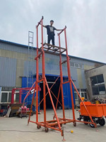 CE 500kg 3m 6m Élévateur d'Échafaudage Électrique Mobile Pliable pour la Construction